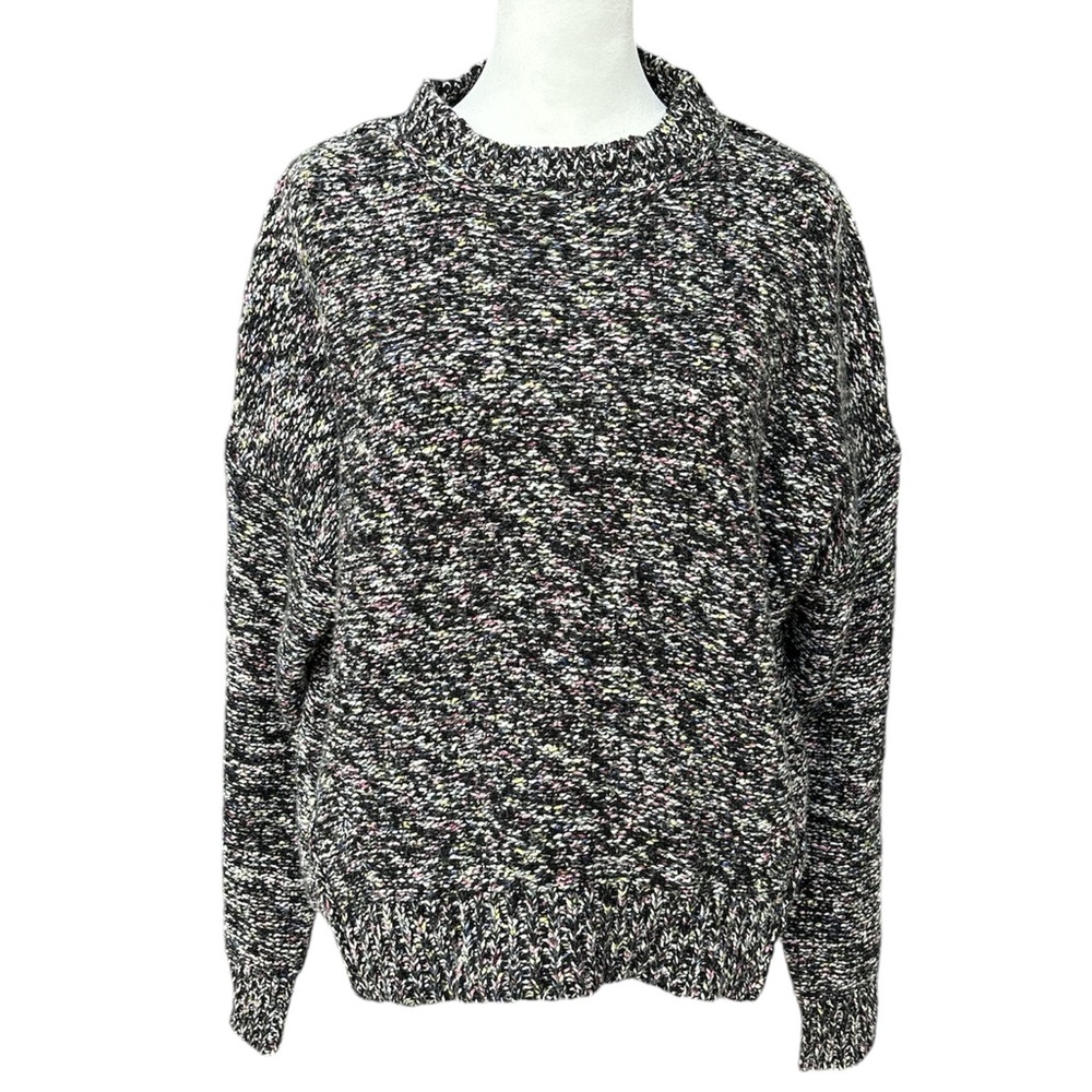 Michael Stars Sadie Pullover Sweater Black/White/Pink/Yellow XS